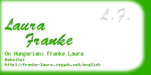 laura franke business card